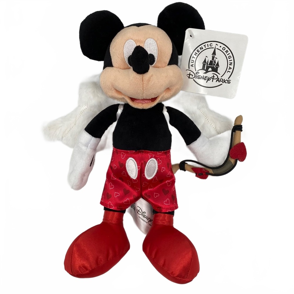 Disney Black Red Cupid Mickey Mouse Plush |OS (Kids)